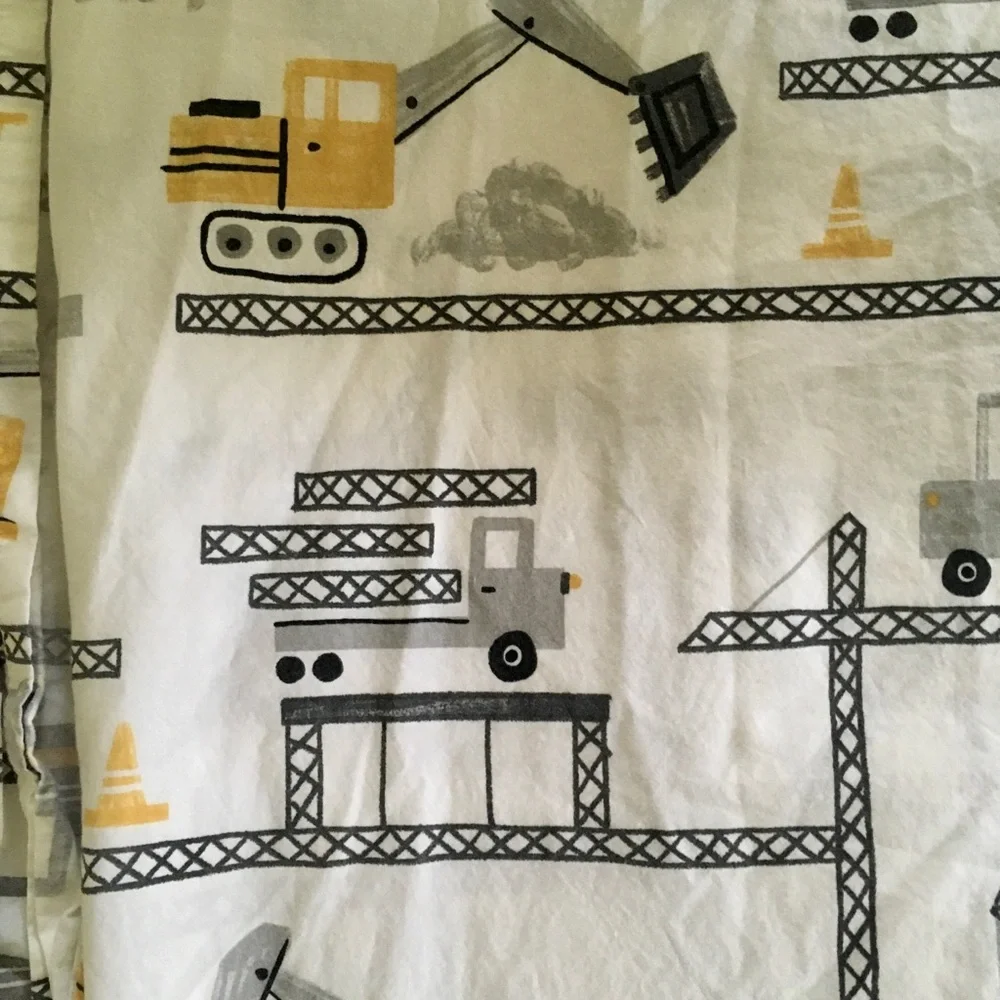 Pottery Barn Ethan Construction Builder flat Sheet